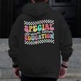 Retro Special Education Squad Groovy Dream Team SPED Teacher Men Zip Up Hoodie Back Print, Groovy Teacher Gifts, funny design Retro Special Education Squad Groovy Dream Team SPED Teacher Men Zip Up Hoodie Back Print, Groovy Teacher Gifts, funny design