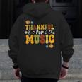 Retro Thankful For Music Floral Music Teacher Thanksgiving Men Women Men Zip Up Hoodie Back Print, funny design Retro Thankful For Music Floral Music Teacher Thanksgiving Men Women Men Zip Up Hoodie Back Print, funny design