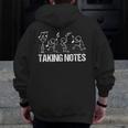 Retro Vintage Musical Taking Notes Teachers Music Love Men Zip Up Hoodie Back Print, funny design Retro Vintage Musical Taking Notes Teachers Music Love Men Zip Up Hoodie Back Print, funny design