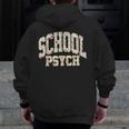Retro Wildflower School Psych Teacher School Psychologist Men Zip Up Hoodie Back Print, funny design Retro Wildflower School Psych Teacher School Psychologist Men Zip Up Hoodie Back Print, funny design