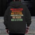 Riddle Wordplay Joke For Grammar Nerds And Teachers Men Zip Up Hoodie Back Print, funny design Riddle Wordplay Joke For Grammar Nerds And Teachers Men Zip Up Hoodie Back Print, funny design