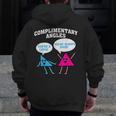 Right Acute Triangle Math Teacher Cool Geometry Men Zip Up Hoodie Back Print, funny design
