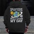 Rotation Of Earth Science Teacher Earth Day Men Women Men Zip Up Hoodie Back Print, Science Teacher Gifts, funny design Rotation Of Earth Science Teacher Earth Day Men Women Men Zip Up Hoodie Back Print, Science Teacher Gifts, funny design