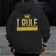 I Rule Math Ruler Mathematics Pun Math Teacher Men Women Girls Kids Men Zip Up Hoodie Back Print, funny design I Rule Math Ruler Mathematics Pun Math Teacher Men Women Girls Kids Men Zip Up Hoodie Back Print, funny design