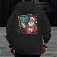 Santa Teacher 67 Math Christmas Xmas Holiday Number 67 Men Zip Up Hoodie Back Print, funny design Santa Teacher 67 Math Christmas Xmas Holiday Number 67 Men Zip Up Hoodie Back Print, funny design