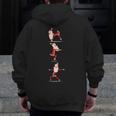 Santa Yoga Poses For Yogi Teacher Christmas Yoga Poses Men Zip Up Hoodie Back Print, funny design Santa Yoga Poses For Yogi Teacher Christmas Yoga Poses Men Zip Up Hoodie Back Print, funny design