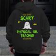 Scary Physical Education Ed Teacher Costume Halloween Easy Men Zip Up Hoodie Back Print, funny design Scary Physical Education Ed Teacher Costume Halloween Easy Men Zip Up Hoodie Back Print, funny design