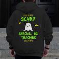 Scary Special Education Ed Teacher Costume Halloween Easy Men Zip Up Hoodie Back Print, funny design Scary Special Education Ed Teacher Costume Halloween Easy Men Zip Up Hoodie Back Print, funny design