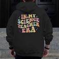 In My Science Teacher Era Retro Back To School STEM Teacher For Men Women Men Zip Up Hoodie Back Print, Science Teacher Gifts, funny design