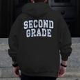 Second Grade Floral Blue Back To School 2nd Grade Teacher Men Zip Up Hoodie Back Print, 2nd Grade Teacher Gifts, funny design Second Grade Floral Blue Back To School 2nd Grade Teacher Men Zip Up Hoodie Back Print, 2nd Grade Teacher Gifts, funny design