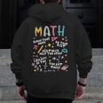 Show Your Work Math Teacher First Day Back To School Men Zip Up Hoodie Back Print, funny design