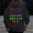 Sign Language Alphabet For ASL Interpreter Deaf Teacher Stud For Men Women Girls Kids Men Zip Up Hoodie Back Print, funny design
