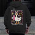 Silly Goose Teacher Club Animal Lover Groovy Teacher Men Zip Up Hoodie Back Print, Groovy Teacher Gifts, funny design Silly Goose Teacher Club Animal Lover Groovy Teacher Men Zip Up Hoodie Back Print, Groovy Teacher Gifts, funny design