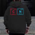 Six Seven Meme 6 7 Science Teacher 6-7 Periodic Table Men Zip Up Hoodie Back Print, Science Teacher Gifts, funny design