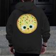 The Smart Cookie Good Egg Teacher Halloween Costume Food Men Zip Up Hoodie Back Print, funny design