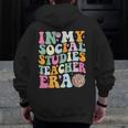 In My Social Studies Teacher Era Cute Social Studies Teacher Men Zip Up Hoodie Back Print, funny design In My Social Studies Teacher Era Cute Social Studies Teacher Men Zip Up Hoodie Back Print, funny design