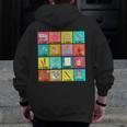 Spanish Teacher Back To School Maestra Dual Language Crew Men Zip Up Hoodie Back Print, funny design Spanish Teacher Back To School Maestra Dual Language Crew Men Zip Up Hoodie Back Print, funny design