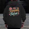 Spanish Teacher Maestra Dimelo En Espanol Por Favor Men Zip Up Hoodie Back Print, funny design Spanish Teacher Maestra Dimelo En Espanol Por Favor Men Zip Up Hoodie Back Print, funny design