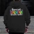 Special Education Dream Team Back To School SPED Teacher Men Zip Up Hoodie Back Print, funny design
