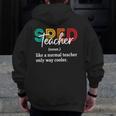 Special Education For Men Women SPED Teacher Men Zip Up Hoodie Back Print, funny design