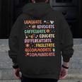SPED Caffeinate Advocate Laminate Educate Teacher Facilitate For Men Women Men Zip Up Hoodie Back Print, funny design