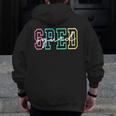 SPED Squad Team SPED Teacher Special Education Teacher Men Zip Up Hoodie Back Print, funny design