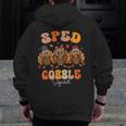 Sped Teacher Gobble Squad Thanksgiving Special Education Men Zip Up Hoodie Back Print, funny design Sped Teacher Gobble Squad Thanksgiving Special Education Men Zip Up Hoodie Back Print, funny design