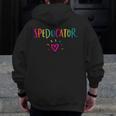Speducator Shirt Special Education Teacher Sped Ed Men Zip Up Hoodie Back Print, funny design