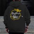 Spelling Bee Halloween Costume For Teachers Men Zip Up Hoodie Back Print, funny design