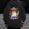 Spooky Para Crew Ghost Halloween Paraprofessional Teacher Men Zip Up Hoodie Back Print, funny design Spooky Para Crew Ghost Halloween Paraprofessional Teacher Men Zip Up Hoodie Back Print, funny design