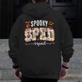 Spooky SPED Squad Special Education Teacher Halloween Ghost Men Zip Up Hoodie Back Print, funny design Spooky SPED Squad Special Education Teacher Halloween Ghost Men Zip Up Hoodie Back Print, funny design