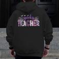 Spooky Teacher Halloween Costume Women Spooky Teacher Men Zip Up Hoodie Back Print, funny design Spooky Teacher Halloween Costume Women Spooky Teacher Men Zip Up Hoodie Back Print, funny design