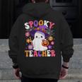 Spooky Teacher Halloween Cute Halloween Teacher Ghost Men Zip Up Hoodie Back Print, funny design Spooky Teacher Halloween Cute Halloween Teacher Ghost Men Zip Up Hoodie Back Print, funny design