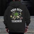 Star Wars Yoda Best Teacher Icons Men Zip Up Hoodie Back Print, funny design