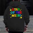 Star Of The Week Cheerful Recognition Student Teachers Class Men Women Kids Men Zip Up Hoodie Back Print, funny design Star Of The Week Cheerful Recognition Student Teachers Class Men Women Kids Men Zip Up Hoodie Back Print, funny design