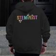 STEMINIST Technology Student STEM Teacher Women Engineering Men Zip Up Hoodie Back Print, funny design STEMINIST Technology Student STEM Teacher Women Engineering Men Zip Up Hoodie Back Print, funny design