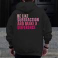 Be Like Subtraction And Make A Difference Math Teacher Men Zip Up Hoodie Back Print, funny design