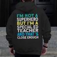 Superhero & Special Education Teacher Men Women Men Zip Up Hoodie Back Print, funny design Superhero & Special Education Teacher Men Women Men Zip Up Hoodie Back Print, funny design