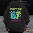 I Survived 67 Days Of School 67 Meme Science Teacher Men Zip Up Hoodie Back Print, Science Teacher Gifts, funny design I Survived 67 Days Of School 67 Meme Science Teacher Men Zip Up Hoodie Back Print, Science Teacher Gifts, funny design