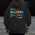 Sustantivo Maestra Fabulosa Adjetivo Spanish Teacher Men Zip Up Hoodie Back Print, funny design Sustantivo Maestra Fabulosa Adjetivo Spanish Teacher Men Zip Up Hoodie Back Print, funny design