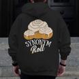 Synonym Roll Teacher And Grammar Geeks Pun For Men Women Kids Men Zip Up Hoodie Back Print, funny design Synonym Roll Teacher And Grammar Geeks Pun For Men Women Kids Men Zip Up Hoodie Back Print, funny design
