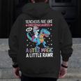 T Rex Dinosaur Unicorn Teachers Are Like Unicornasaurus Rex Men Zip Up Hoodie Back Print, funny design T Rex Dinosaur Unicorn Teachers Are Like Unicornasaurus Rex Men Zip Up Hoodie Back Print, funny design