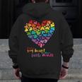 It Takes a Big Heart To Shape Little Minds Teacher Men Zip Up Hoodie Back Print, funny design