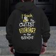 I Teach The Cutest Bees In The Beehive Kindergarten Teacher Men Zip Up Hoodie Back Print, funny design I Teach The Cutest Bees In The Beehive Kindergarten Teacher Men Zip Up Hoodie Back Print, funny design