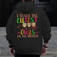 I Teach The Cutest Owls Christmas Or Teachers Day Men Zip Up Hoodie Back Print, funny design I Teach The Cutest Owls Christmas Or Teachers Day Men Zip Up Hoodie Back Print, funny design