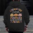 I Teach The Cutest Pumpkins In The Patch 1st Grade Teacher For Men Women Kids Men Zip Up Hoodie Back Print, funny design I Teach The Cutest Pumpkins In The Patch 1st Grade Teacher For Men Women Kids Men Zip Up Hoodie Back Print, funny design