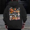 I Teach The Cutest Pumpkins In The Patch Halloween Teacher Men Zip Up Hoodie Back Print, funny design I Teach The Cutest Pumpkins In The Patch Halloween Teacher Men Zip Up Hoodie Back Print, funny design