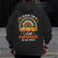 I Teach The Cutest Pumpkins In The Patch Teacher Halloween Men Zip Up Hoodie Back Print, funny design I Teach The Cutest Pumpkins In The Patch Teacher Halloween Men Zip Up Hoodie Back Print, funny design