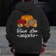 Teach Love Inspire Autumn Fall Plaid Leopard Pumpkin Teacher For Men Women Kids Men Zip Up Hoodie Back Print, funny design Teach Love Inspire Autumn Fall Plaid Leopard Pumpkin Teacher For Men Women Kids Men Zip Up Hoodie Back Print, funny design
