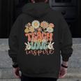 Teach Love Inspire Retro Groovy Daisy Back To School Teacher For Men Women Kids Men Zip Up Hoodie Back Print, Groovy Teacher Gifts, funny design Teach Love Inspire Retro Groovy Daisy Back To School Teacher For Men Women Kids Men Zip Up Hoodie Back Print, Groovy Teacher Gifts, funny design